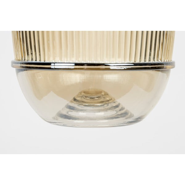 Závesné svietidlo v zlatej farbe so skleneným tienidlom ø 12 cm Robin - White Label-image-4