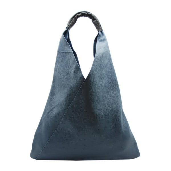 Modrá kabelka z pravej kože Andrea Cardone Panna Zucchero