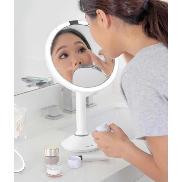 Kozmetické zrkadlo s osvetlením/zväčšovacie (5x) ø 20 cm Sensor Trio – simplehuman-image-1
