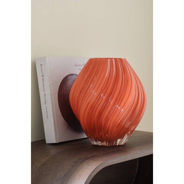 Ručne vyrobená váza v tehlovej farbe (výška  23 cm) Selma – Ellos Home-image-1