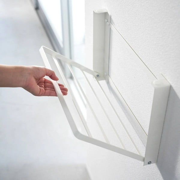 Matne biela nástenná oceľová kúpeľňová polička Tower – YAMAZAKI-image-1