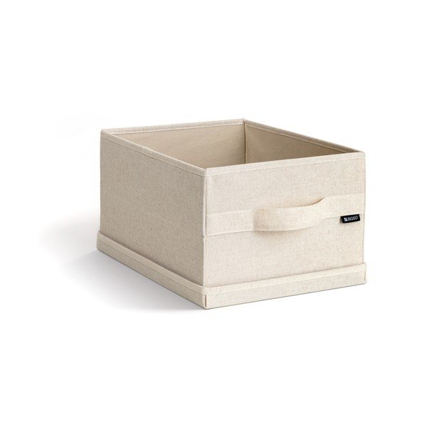 Béžový látkový úložný box s vekom 27x36x19 cm Soft Storage Small – Bigso-image-1