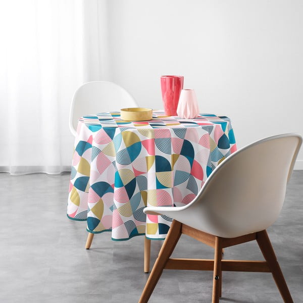 Obrus ø 180 cm Rythmo – douceur d'intérieur-image-1
