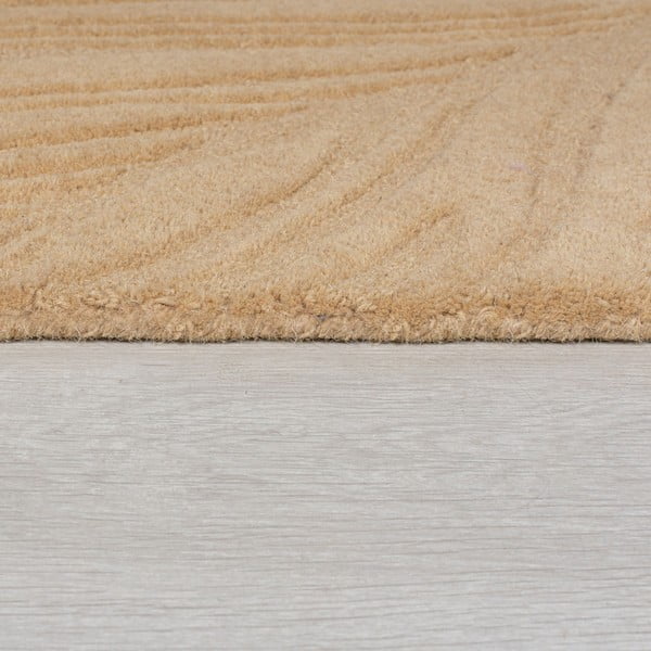 Svetlohnedý vlnený koberec Flair Rugs Lino Leaf, 120 x 170 cm-image-4