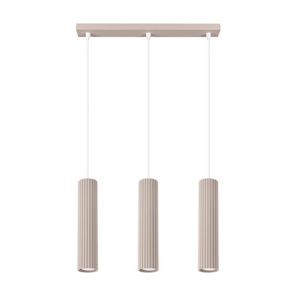 Taupe kovové závesné svietidlo Gleam – Sollux