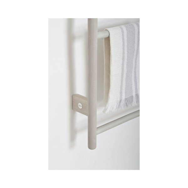 Sivý nástenný držiak na uteráky z dubového dreva Wireworks Towel Rail Wallbar-image-3