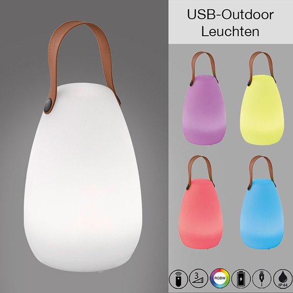 Bielo-hnedá LED stolová lampa (výška 26 cm) Ruby – Fischer &amp; Honsel-image-2