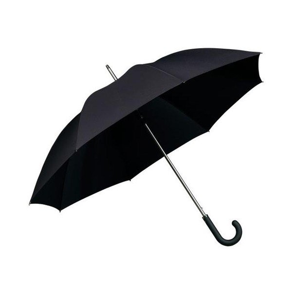 Čierny dáždnik Elegance, ⌀ 120 cm