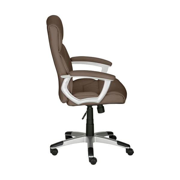 Hnedá kancelárska stolička z imitácie kože Flori – Støraa-image-2