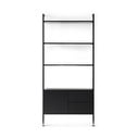 Čierna knižnica v dekore duba 94x210 cm Edge by Hammel - Hammel Furniture