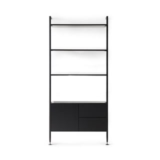 Čierna knižnica v dekore duba 94x210 cm Edge by Hammel - Hammel Furniture