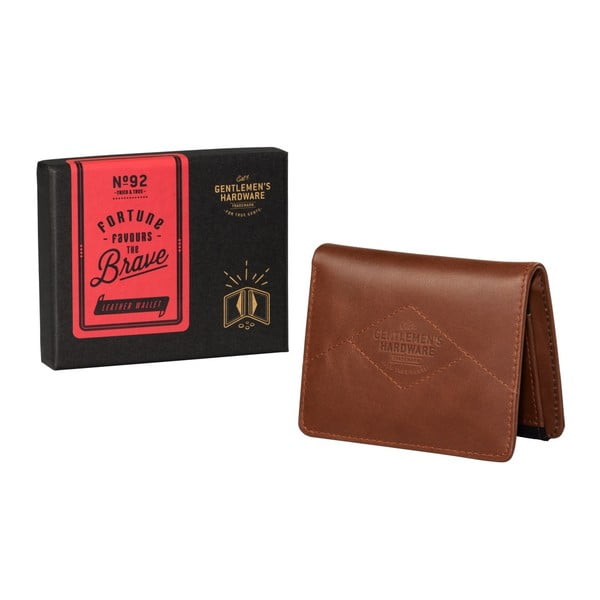 Hnedá kožená peňaženka Gentlemen's Hardware