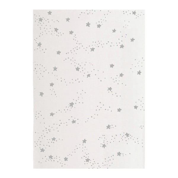 Krémový koberec so sivými detailmi Art For Kids Constellation, 120 × 170 cm