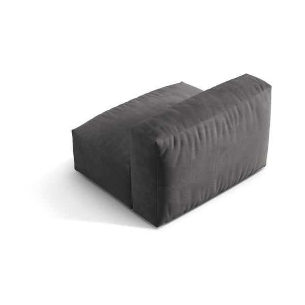 Sivý zamatový modul pohovky (stredový diel) Martina – Micadoni -image-2