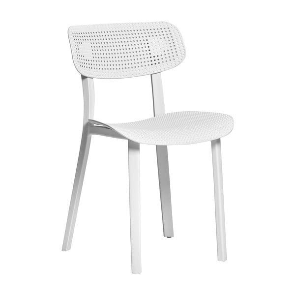 Sada 4 bielych jedálenských stoliečik Marckeric Eleni-image-1