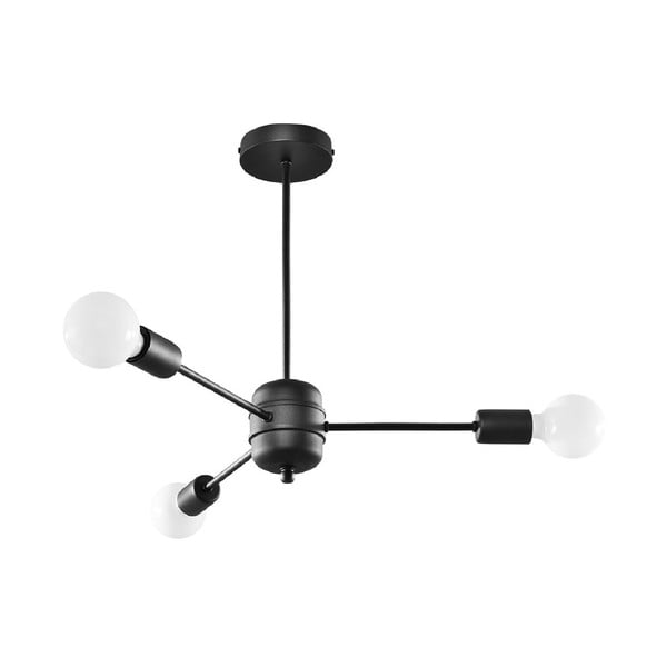 Čierne závesné svietidlo 61x61 cm Benedett - Nice Lamps