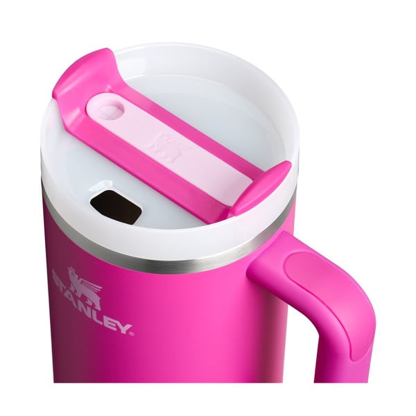 Ružová termoska so slamkou z nehrdzavejúcej ocele 1,18 l Quencher H2.0 FlowState Tumbler Violet Blossom – Stanley-image-1