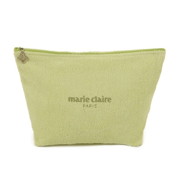 Zelená kozmetická taštička z edície Marie Claire, dĺžka 22 cm