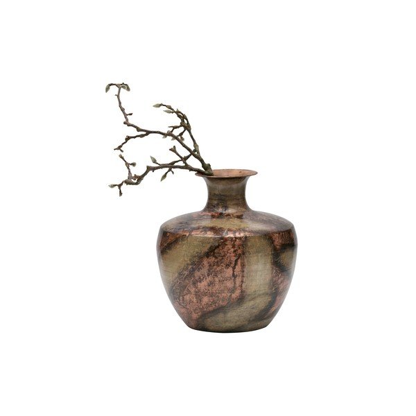 Dekoratívna váza z recyklovaného kovu BePureHome, ø 30 cm-image-2