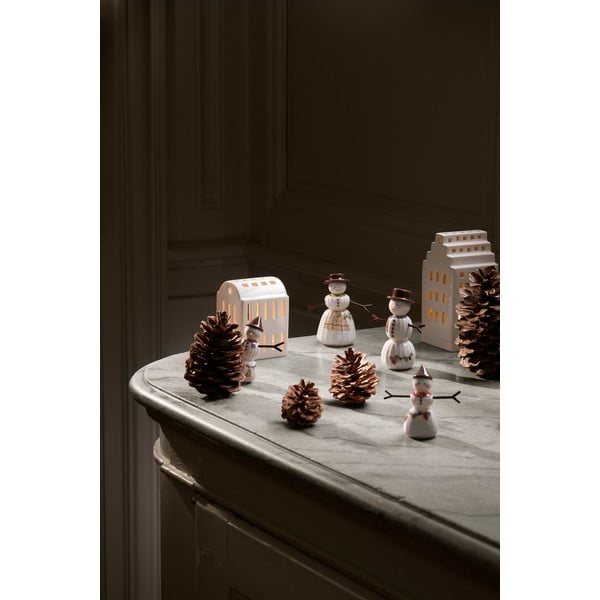 Porcelánová vianočná figúrka (výška  11,5 cm) Hammershøi Snowman – Kähler Design-image-2