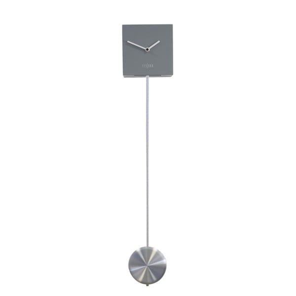 Sivé nástenné hodiny Fisura Pendulum