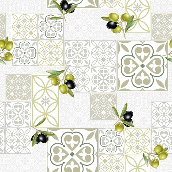 Umývateľný obrus z PVC ø 160 cm Andalúzia – douceur d'intérieur-image-1