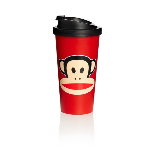 Hrnček na cesty Paul Frank, červený