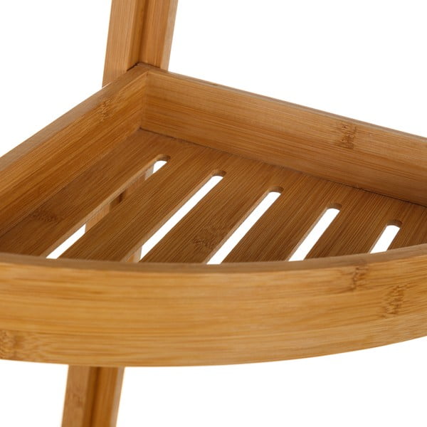 Trojposchodový bambusový rohový stojan Casa Selección Bamboo-image-1
