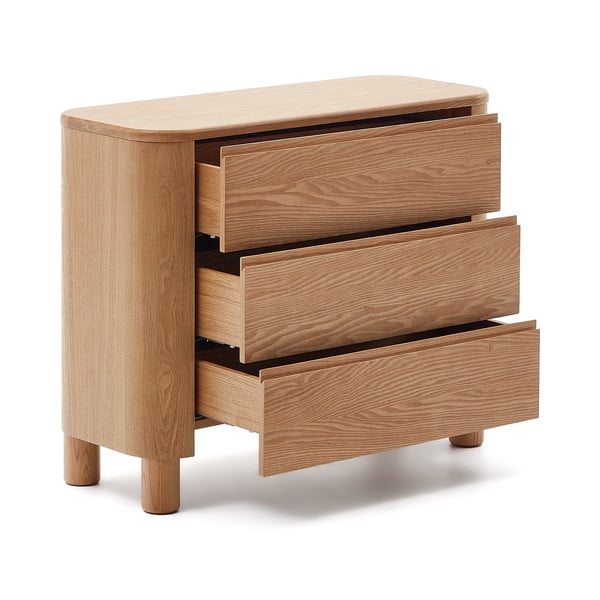 Komoda v dekore jaseňa v prírodnej farbe 120x80x40 cm Salaya – Kave Home-image-3