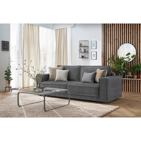 Tmavosivá rozkladacia pohovka Emile - Bobochic Paris-image-3