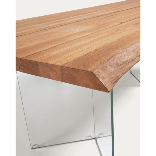 Jedálenský stôl s doskou v dubovom dekore v prírodnej farbe 90x160 cm Lotty – Kave Home-image-4