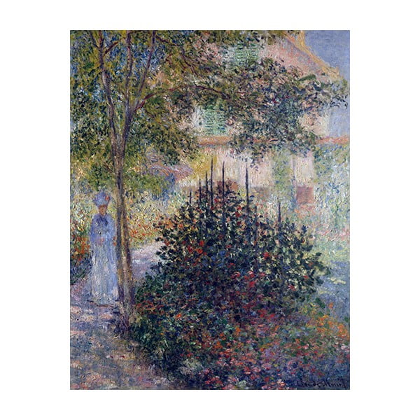 Obraz Claude Monet - Camille Monet in the Garden at Argenteuil, 70x55 cm