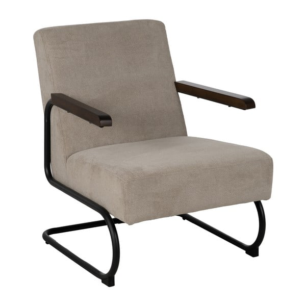 Taupe ženilkové kreslo Industra – Ixia