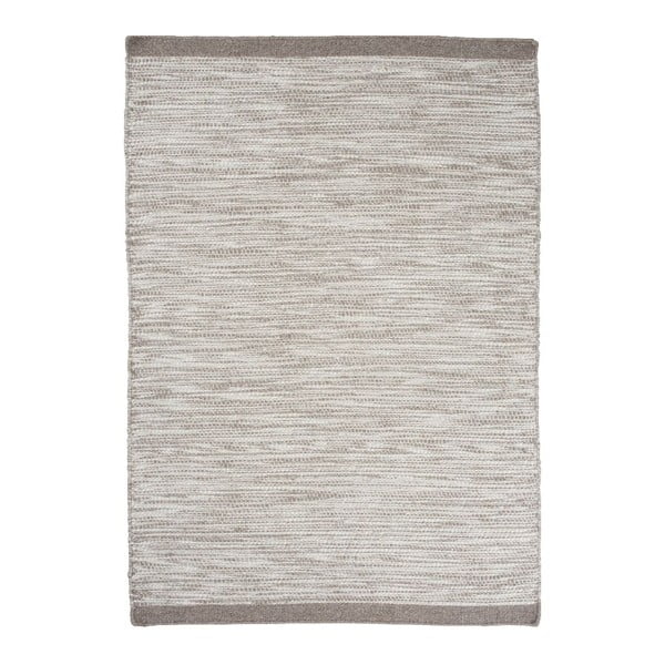 Vlnený koberec Asko, 80x250 cm, strieborný