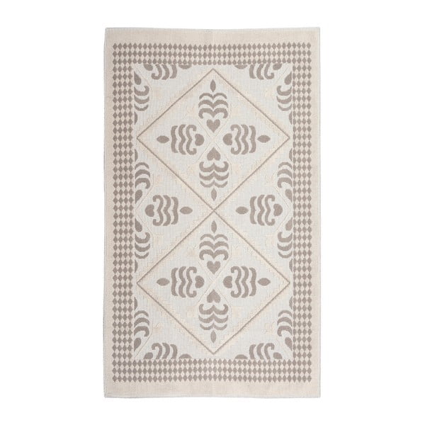 Krémový bavlnený koberec Floorist Flair, 80 x 300 cm