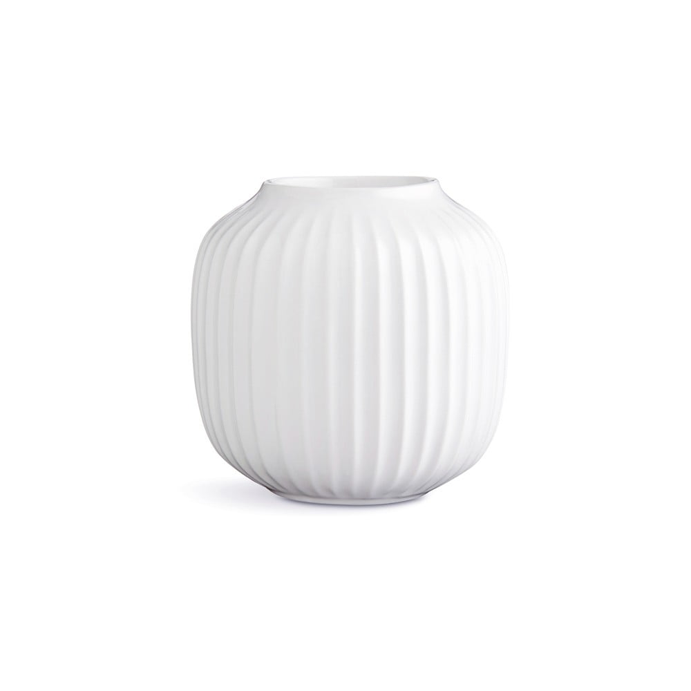 Biely porcelánový svietnik na čajové sviečky Kähler Design Hammershoi, ⌀ 9 cm