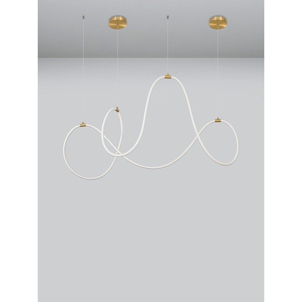 Oceľové LED závesné svietidlo so stmievačom v zlatej farbe Cerelia – Nova Luce-image-3