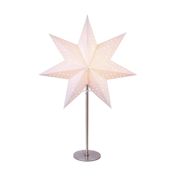 Biela svetelná dekorácia Star Trading Bobo, výška 51 cm