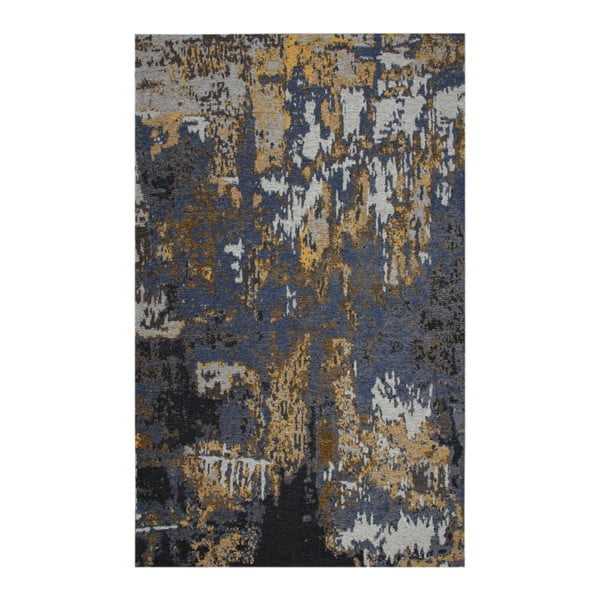 Modrosivý koberec Eco Rugs Lovise, 80 × 150 cm