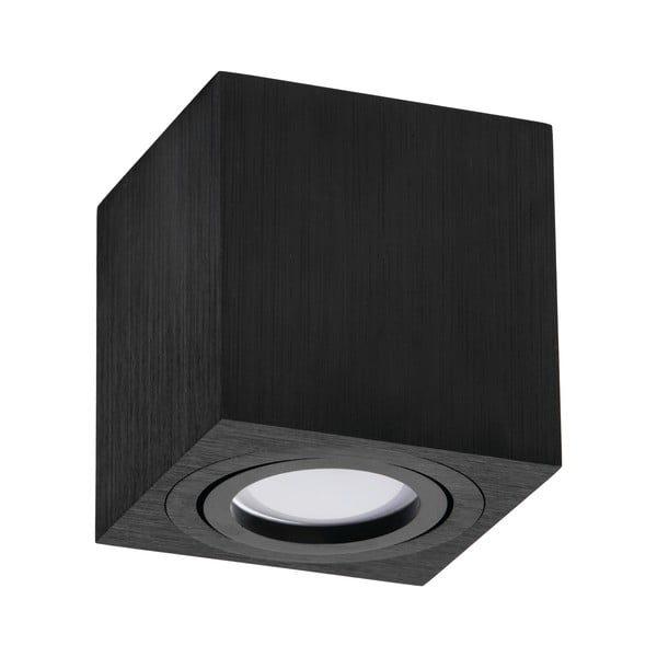 Čierne stropné svietidlo Kobi Block, výška 8,4 cm