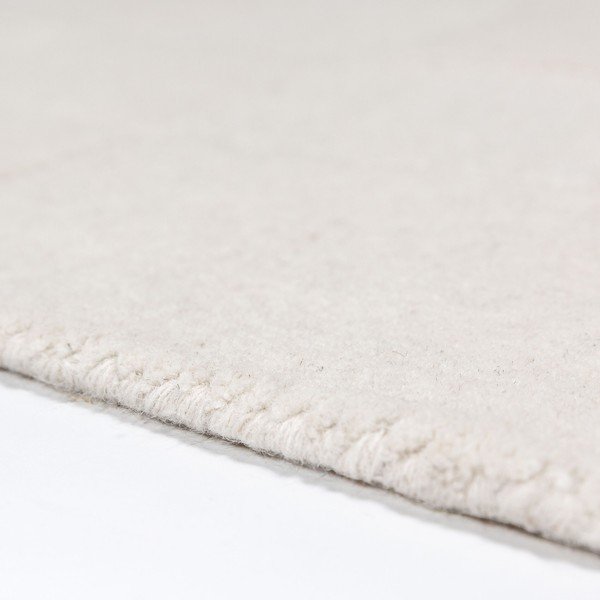 Slonovinový ručne tkaný vlnený behúň 60x230 cm Checkerboard – Flair Rugs-image-2