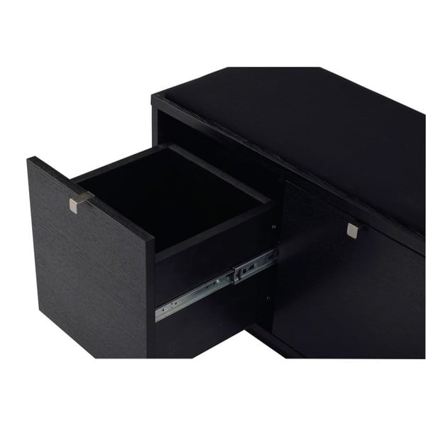 Čierna skrinka na topánky s lavicou Confetti – Rowico-image-4