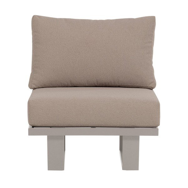 Sivobéžové kovové/polstrované záhradné kreslo Bear – WOOOD-image-3