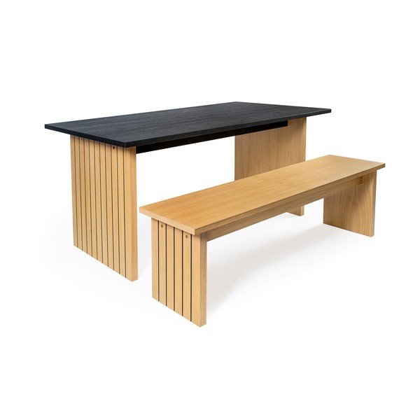 Lavica v prírodnej farbe Stripe - Woodman-image-2