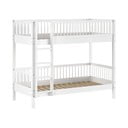 Biela poschodová detská posteľ z bukového dreva 90x200 cm Forrest – Vipack