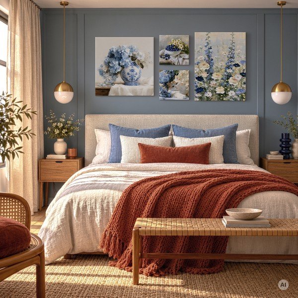 Tlačený obraz na plátne 60x80 cm Blue Meadow – Styler-image-2
