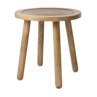 Odkladací stolík z mangového dreva Zuiver Dendron, Ø 43 cm