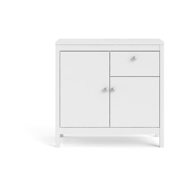 Biela nízka komoda 82x80 cm Madrid – Tvilum-image-2
