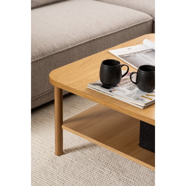 Konferenčný stolík v dekore duba v prírodnej farbe 90x90 cm Banbury – Actona-image-1