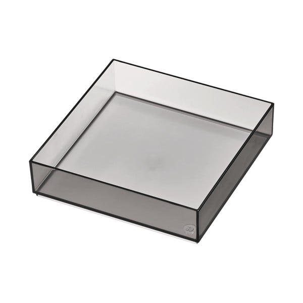 Matne čierny kúpeľňový organizér na kozmetiku z recyklovaného plastu - iDesign-image-2